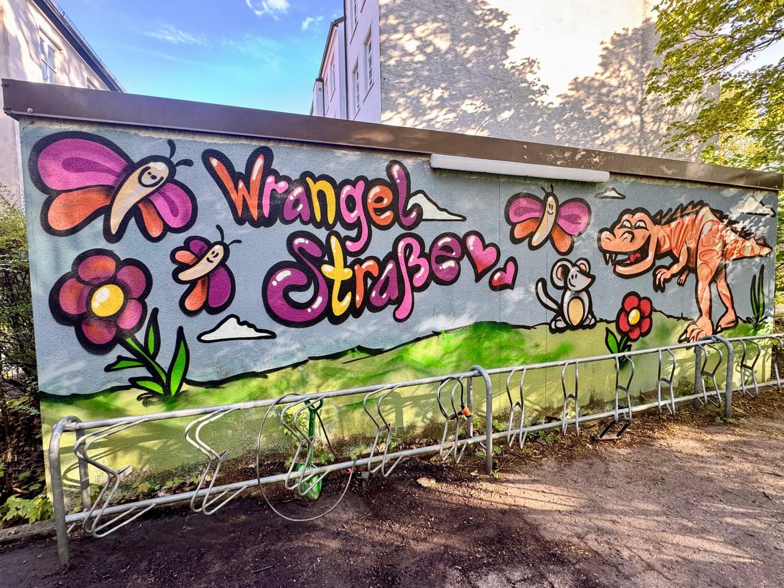 Graffiti-Wandbild Wrangelstraße Hamburg